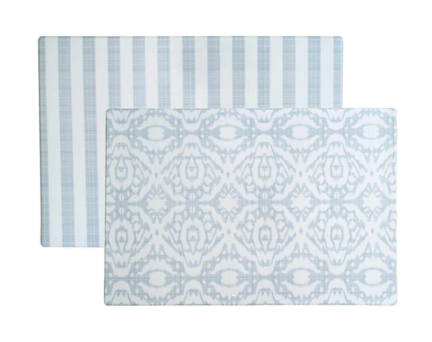 emerson ikat + jack stripe in rainwash blue by wander & roam