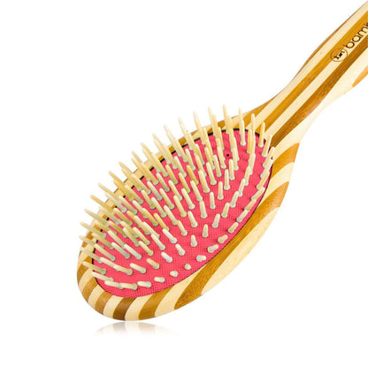 (Value 2-Pack) Sustainable Bamboo Hair Brush with Natural Bristles