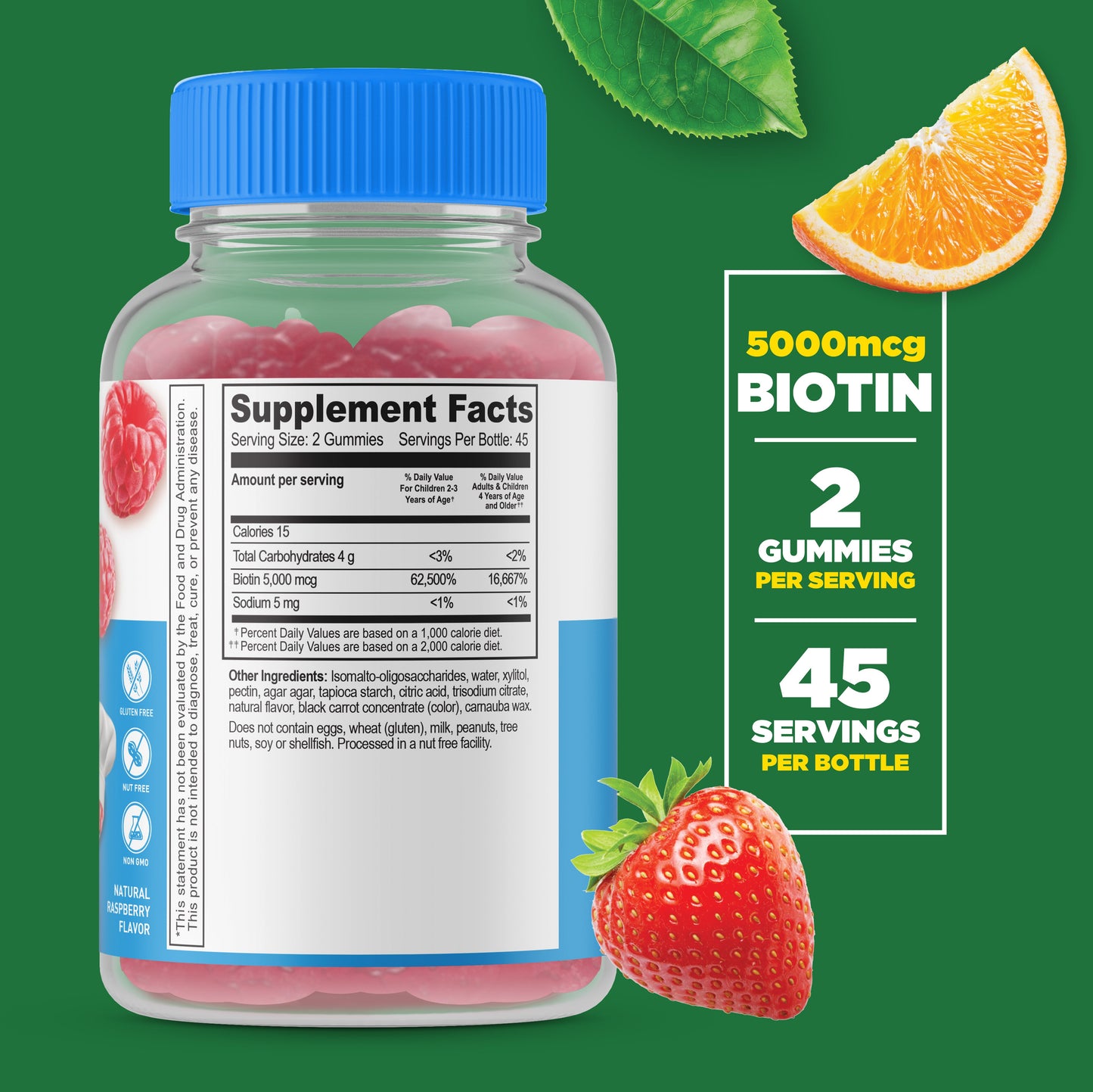 Sugar Free Biotin Gummies for Kids