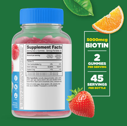 Sugar Free Biotin Gummies for Kids