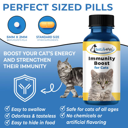 Natural Cat Allergy & Immunity Support Supplement by BestLife4Pets