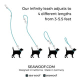 Seawoof Multi-Function Adjustable Leash Green/Black