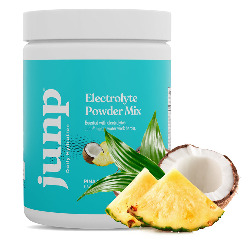 JUNP Electrolytes Powder No Sugar No Carbs – Pina Colada Coconut Pineapple Drink Mix - Potassium & Salt Electrolyte Hydration Powder - Zero Calorie Sugar Free Electrolyte Powder, Keto, 90 Servings