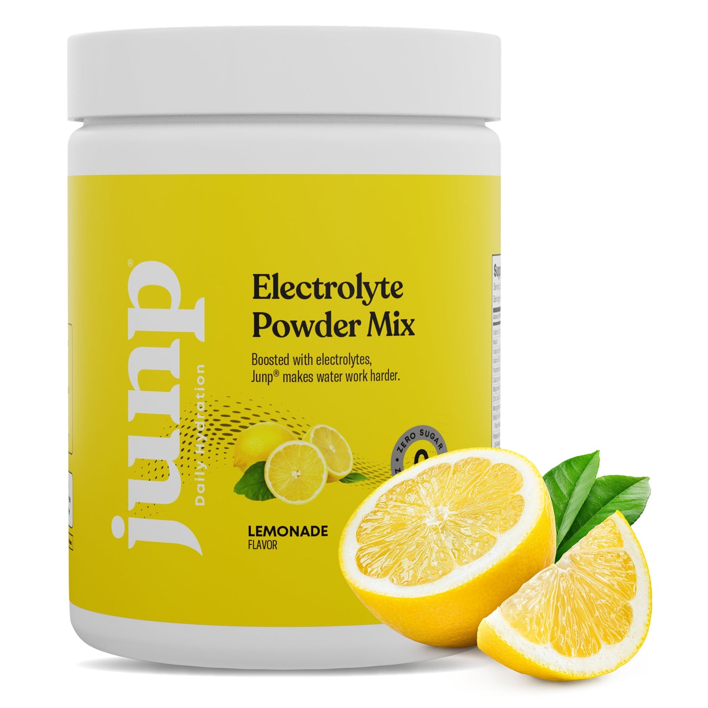 JUNP Electrolytes Powder No Sugar No Carbs – Fresh Squeezed Lemonade Drink Mix - Potassium & Salt Electrolyte Hydration Powder Zero Calorie Sugar Free Electrolyte Powder, Keto Friendly, 90 Servings