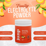 JUNP Electrolytes Powder No Sugar No Carbs – Orchard Fresh Juicy Peach Drink Mix - Potassium & Salt Electrolyte Hydration Powder Zero Calorie Sugar Free Electrolyte Powder, Keto Friendly, 90 Servings