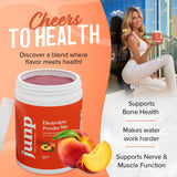 JUNP Electrolytes Powder No Sugar No Carbs – Orchard Fresh Juicy Peach Drink Mix - Potassium & Salt Electrolyte Hydration Powder Zero Calorie Sugar Free Electrolyte Powder, Keto Friendly, 90 Servings
