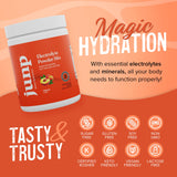 JUNP Electrolytes Powder No Sugar No Carbs – Orchard Fresh Juicy Peach Drink Mix - Potassium & Salt Electrolyte Hydration Powder Zero Calorie Sugar Free Electrolyte Powder, Keto Friendly, 90 Servings
