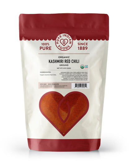 Kashmiri Chili Powder (Mild), Certified Organic