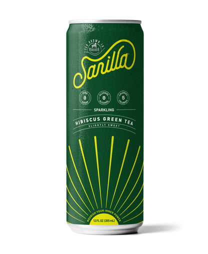 Sparkling Organic Green Hibiscus Tea by Drink Sarilla