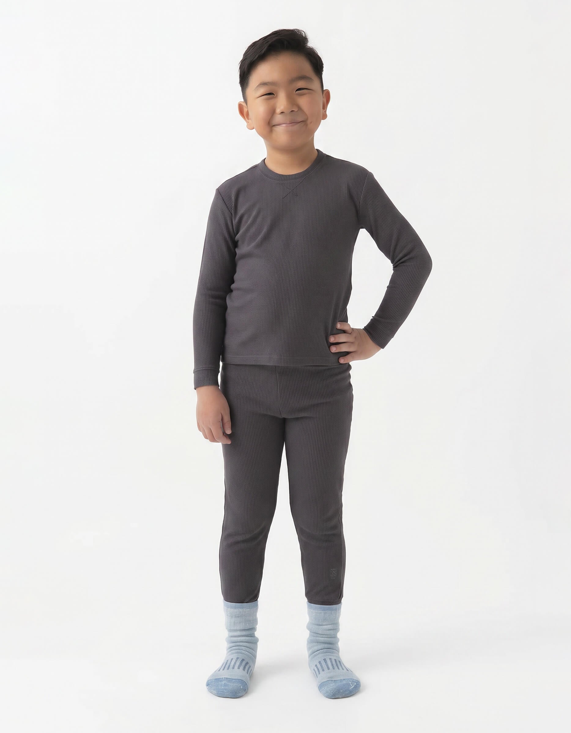 Children's Bamboo Waffle Knit Base Layer Set - Last Chance
