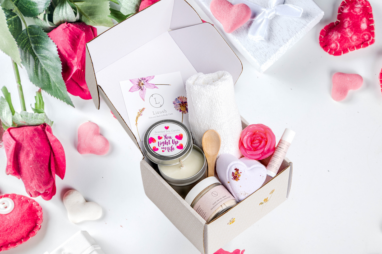 Mother's day - Natural Skincare Gift Box, Cute LOVE Special Gift Box, Mother's Day Gift