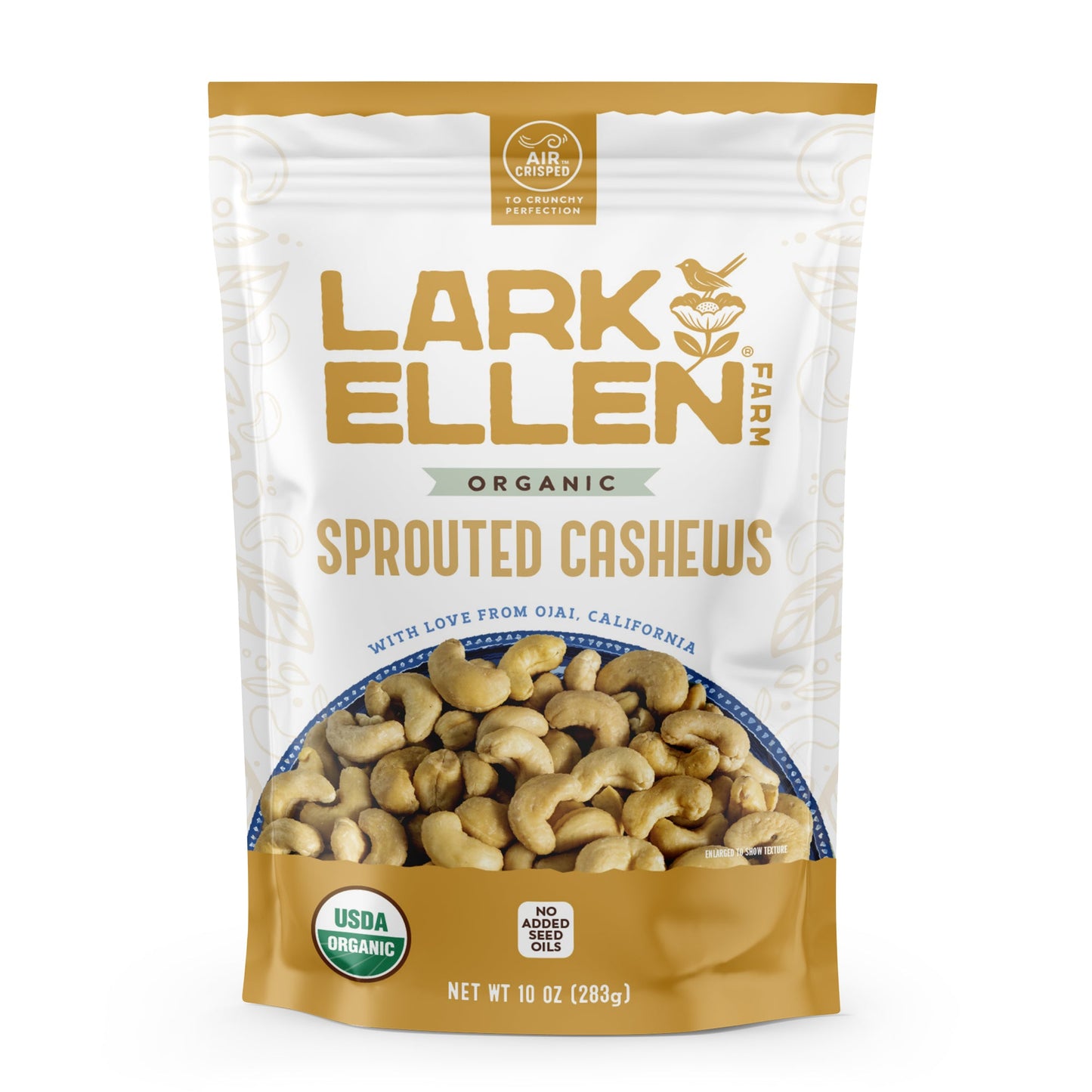 Cashews Lightly Salted. Sprouted Organic