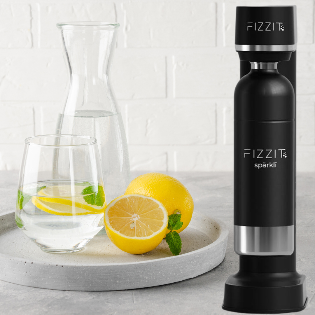 Fizzit Spärklï Carbonated Water Soda Maker with Stainless Steel Bottle Included