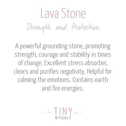 Lava Stone Energy Bracelet by Tiny Rituals