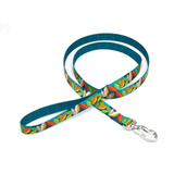 Seawoof Dog Leash Leaf Pattern
