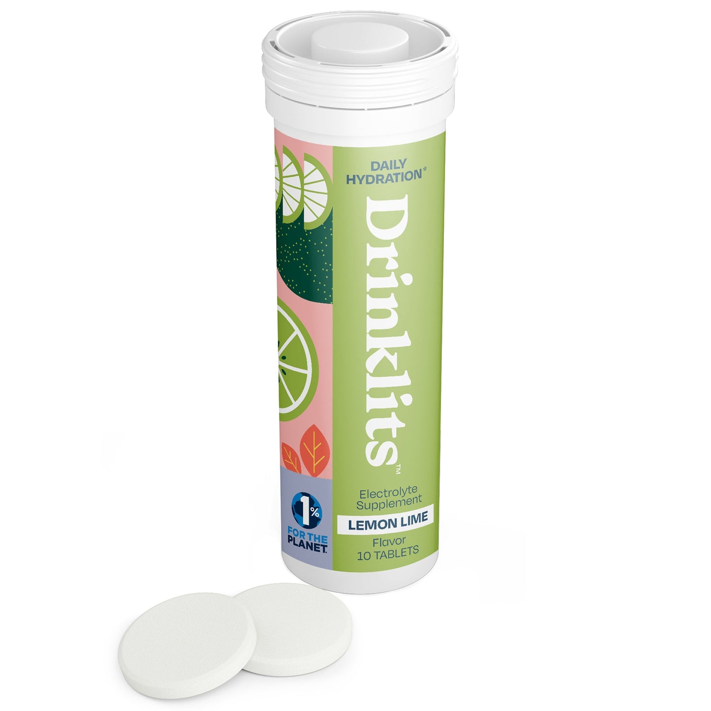 LEMON-LIME Electrolyte Tablets for Daily Hydration by Drinklits