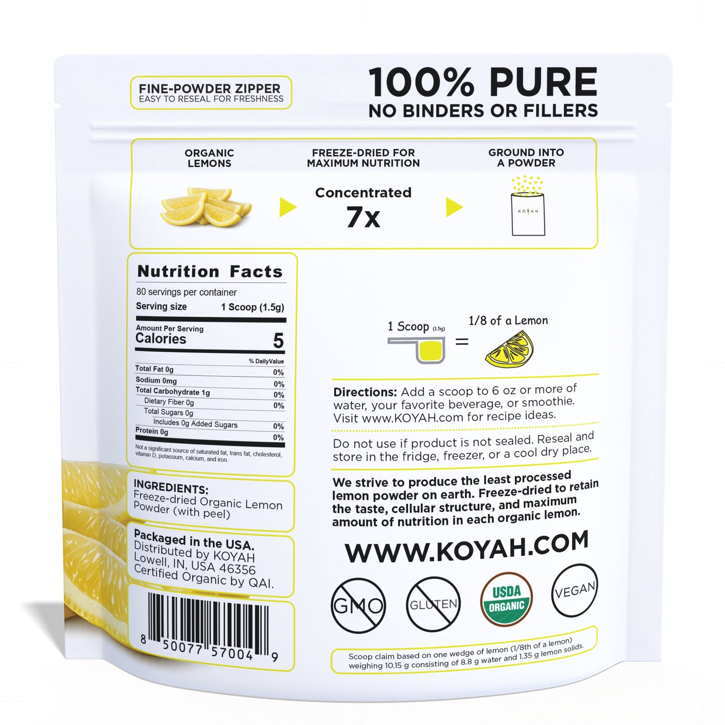 Organic Lemon Powder