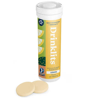 LEMON Immunity Tablets for Daily Immune Support by Drinklits