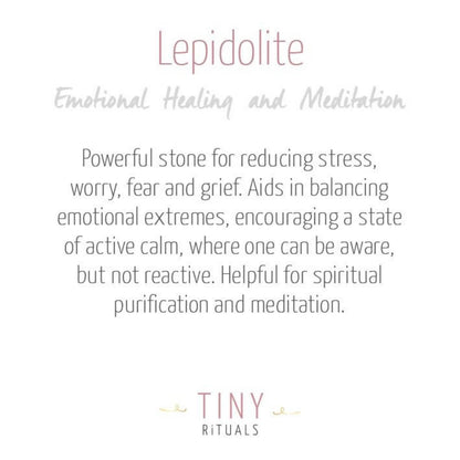 Lepidolite Energy Bracelet by Tiny Rituals