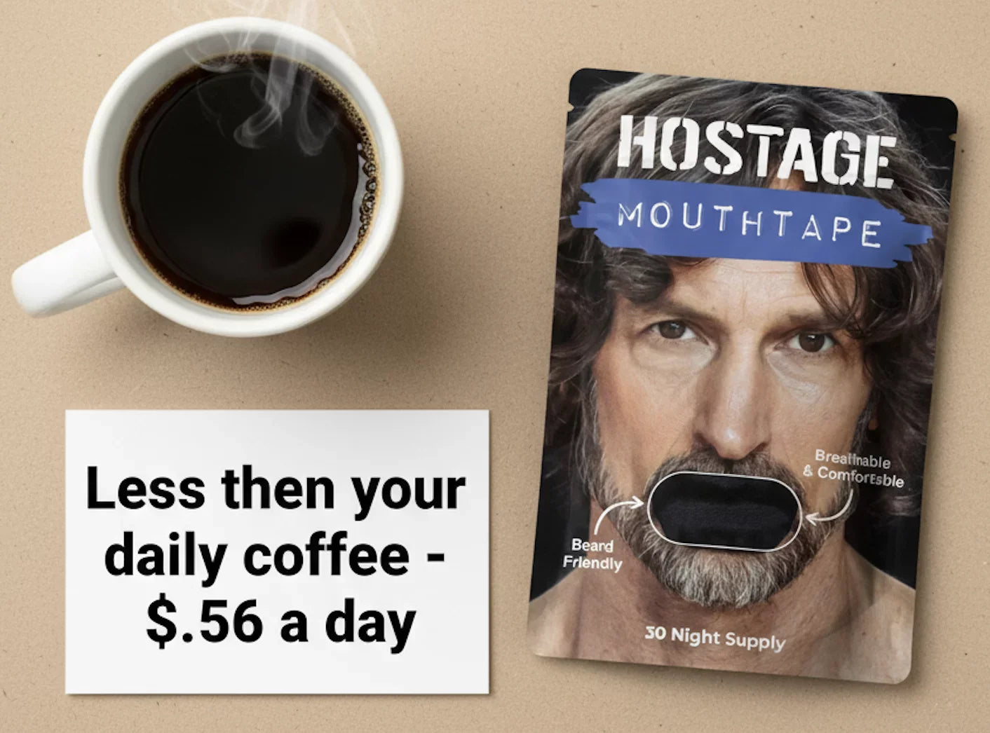 Hostage Tape: 1/3/6/12 Month Supplies | Mens/Womens