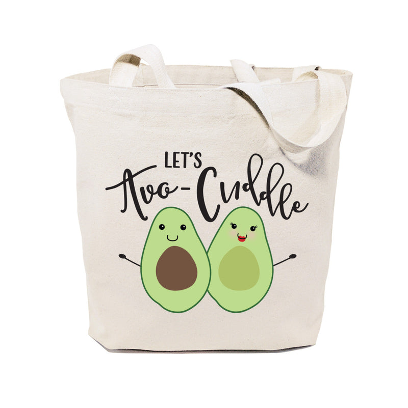 Let's Avo-cuddle Cotton Canvas Tote Bag by The Cotton & Canvas Co.