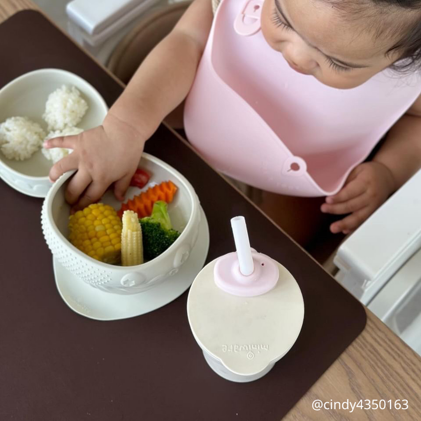 Sensory Baby Bowl - Oat by Miniware