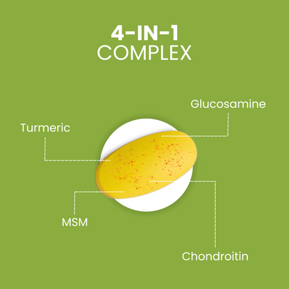 Halal Joint Support with Glucosamine + Turmeric + MSM Tablets