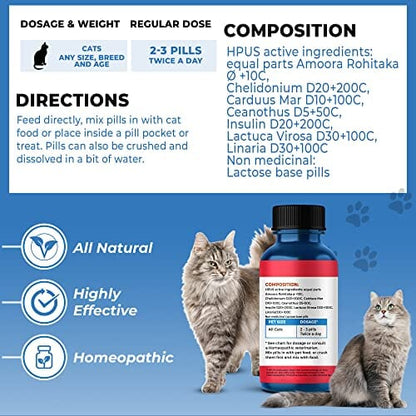 Natural Hepatic Liver Support for Cats by BestLife4Pets