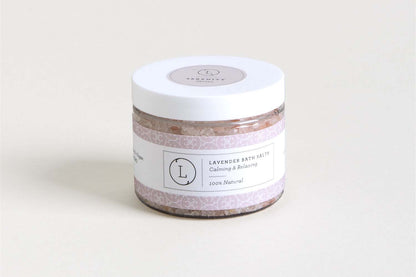 Lavender Natural Bath Salt Soak with Dead sea, Epsom and Himalayan salts