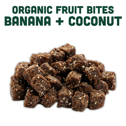 Organic Fruit Bites: Banana & Coconut