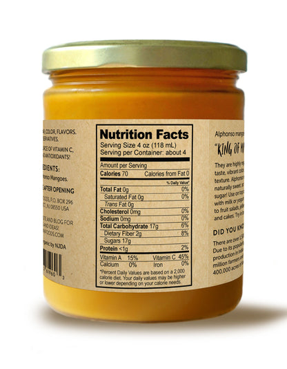 Alphonso Mango Puree, Certified Organic - 16 oz