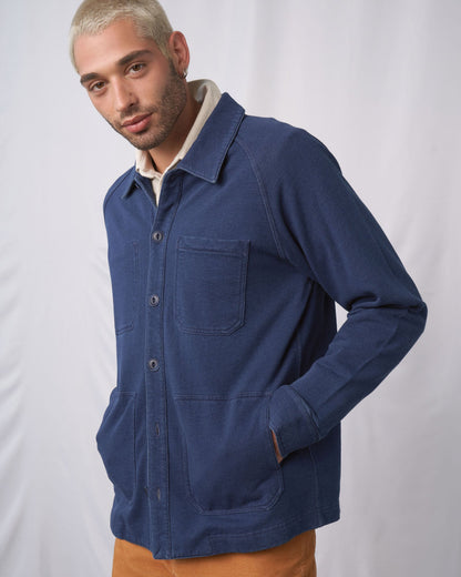 Organic Indigo Knit Chore Coat by United By Blue