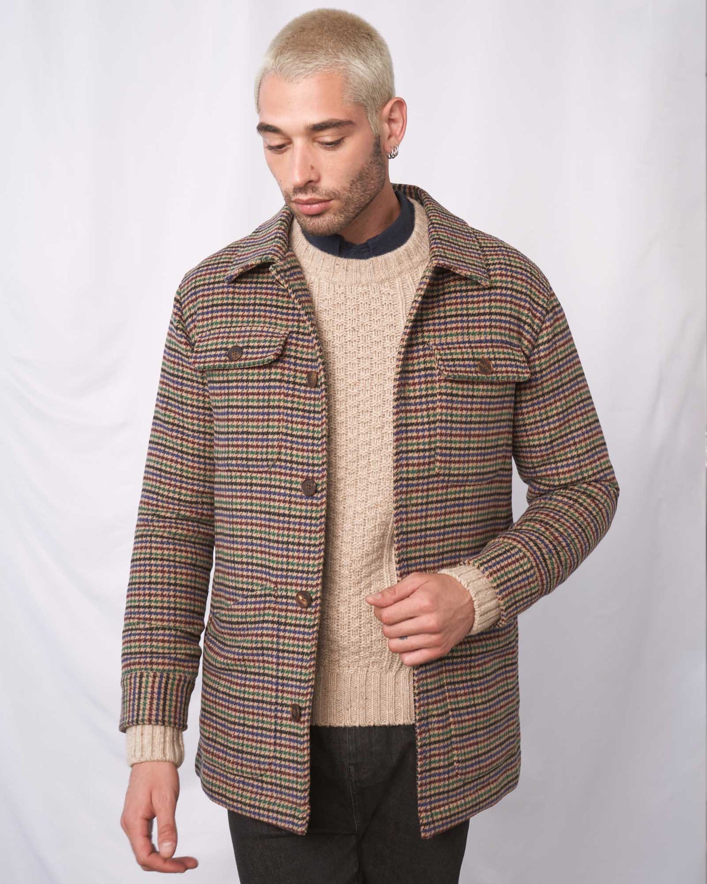 Recycled Houndstooth Coat by United By Blue