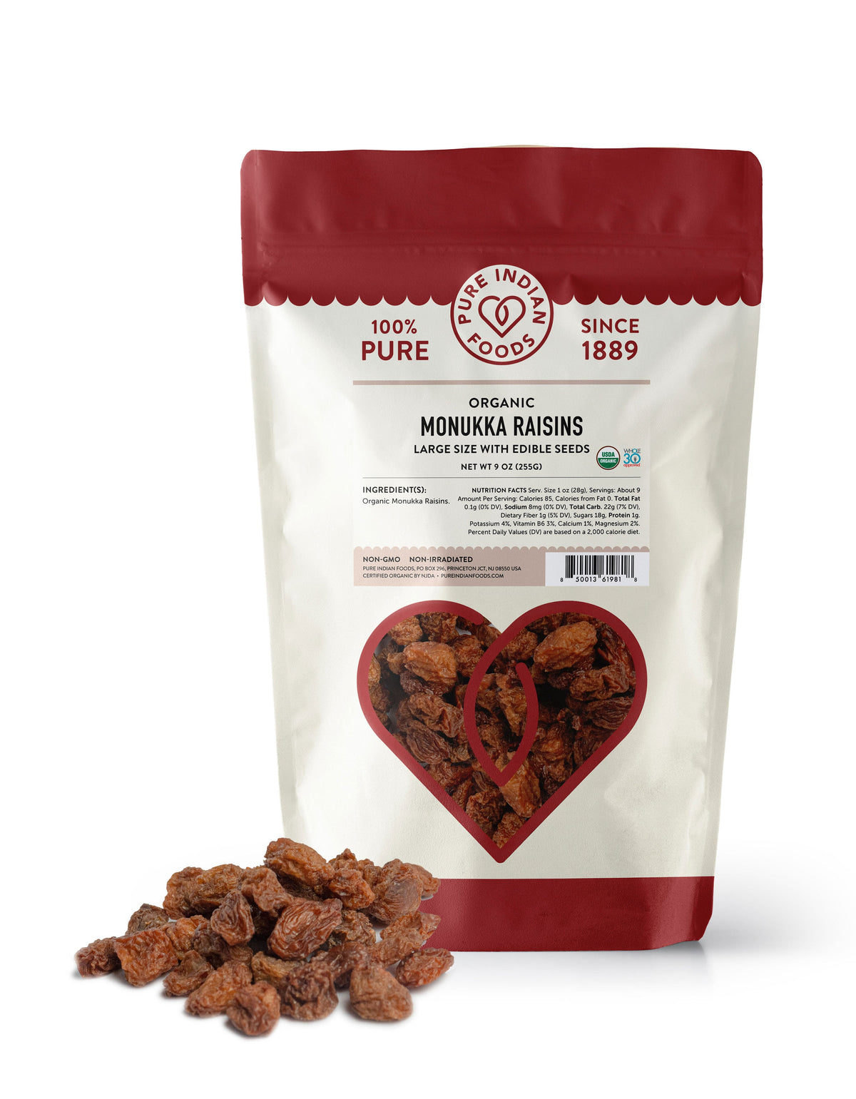 Monukka Raisins, Certified Organic - 9 oz