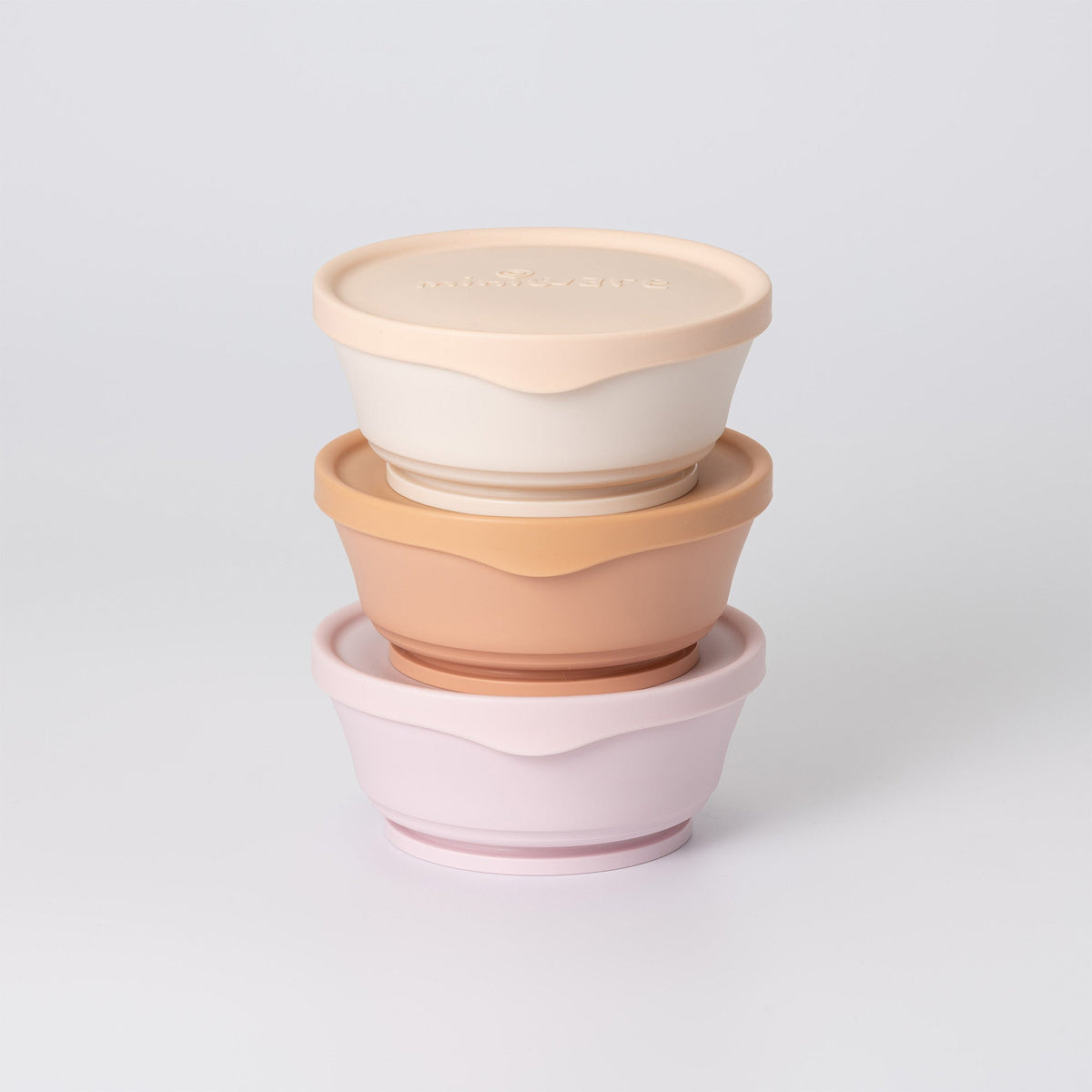 Start Solids: Bowls and Lids 3-Pack - Solid Patissier by Miniware