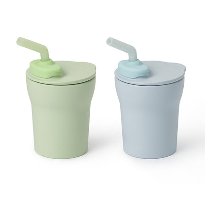 2-Pack Training Cup Set - Key Lime + Aqua by Miniware