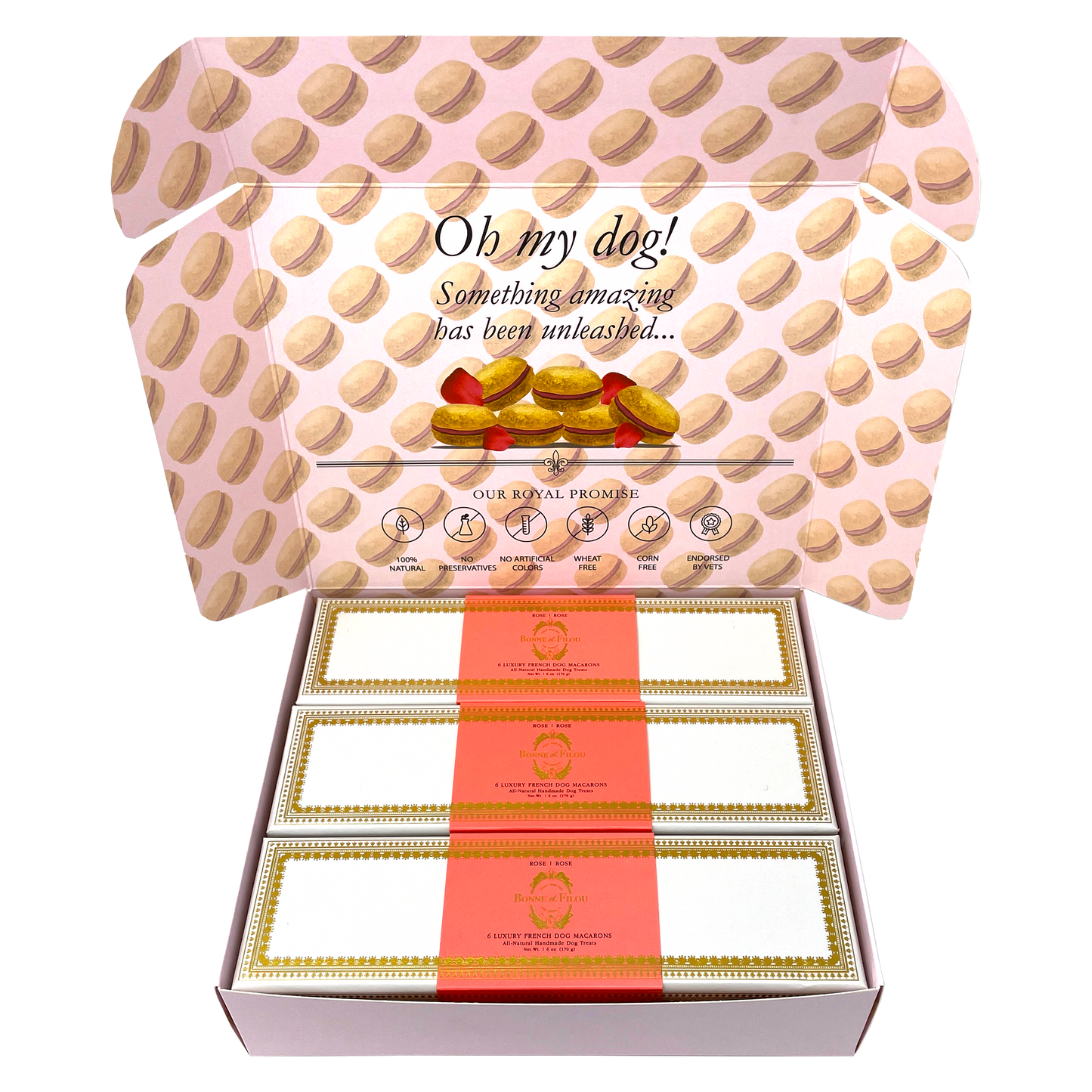 Dog Macaron Combo Gift Box (18 French Dog Macarons)