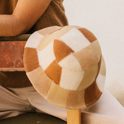 Patchwork Bucket Hat - Naturally Dyed by Made by Minga