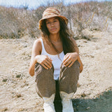 Woven Bucket Hat - Crocheted Multicolor Stripe by Made by Minga