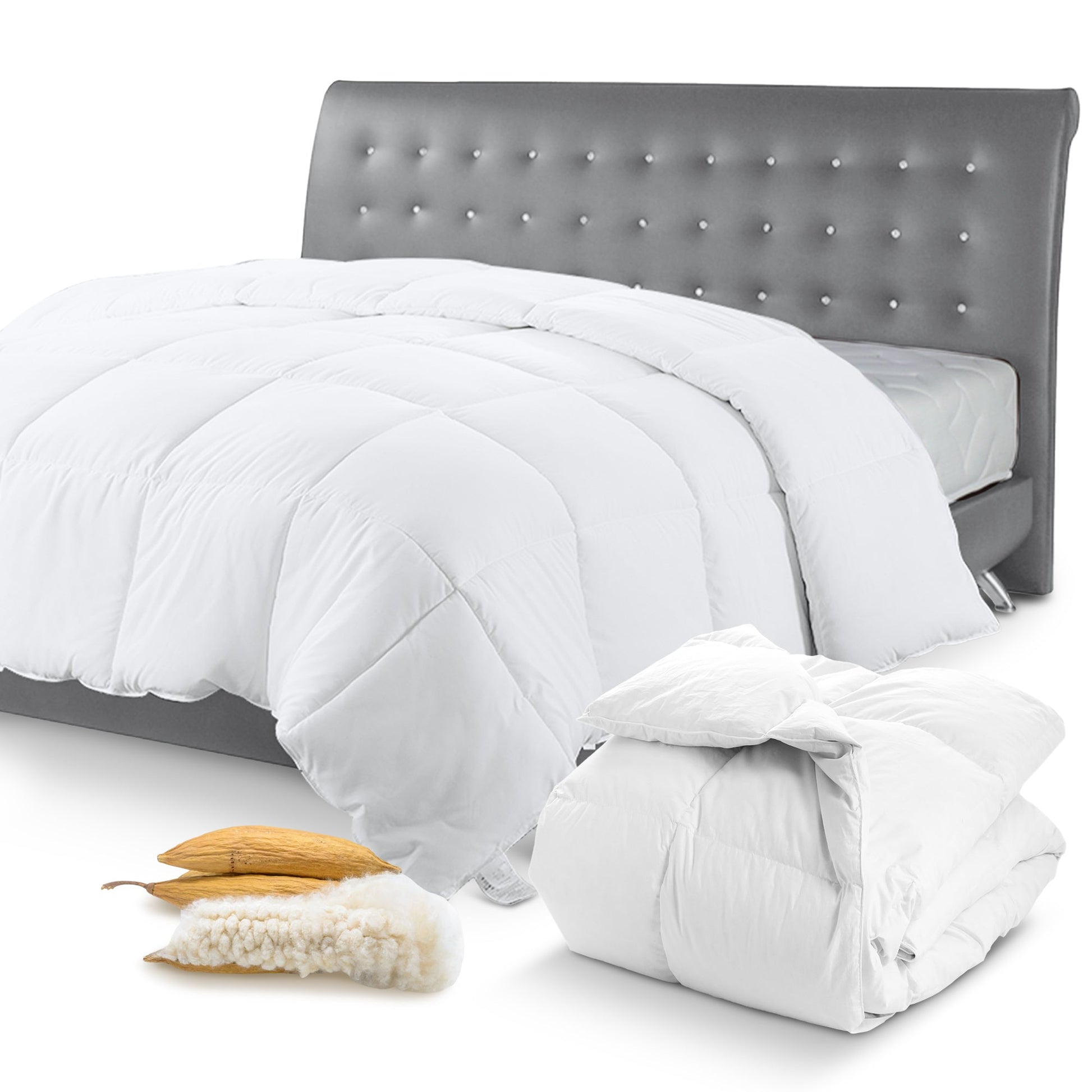 Cheer Collection Natural Kapok Fiber Luxury Comforter