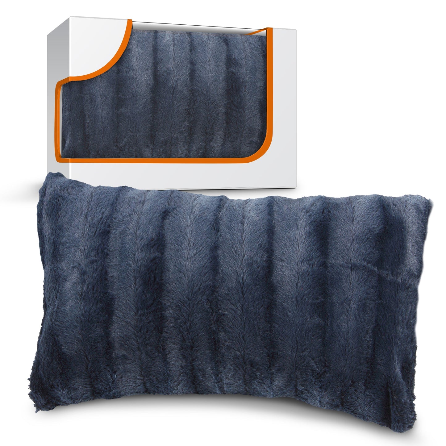 Cheer Collection Faux Fur Throw Pillow Cover - Multiple Colors & Sizes Available