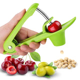 Cheer Collection Cherry and Olive Pitter – Effortless, One-Handed Pitting Tool for Cherries, Olives, and More