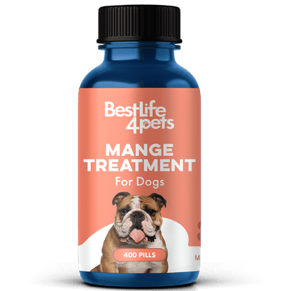 Dog Mange Treatment - Relief for Demodectic and Sarcoptic Mange (Scabies) by BestLife4Pets