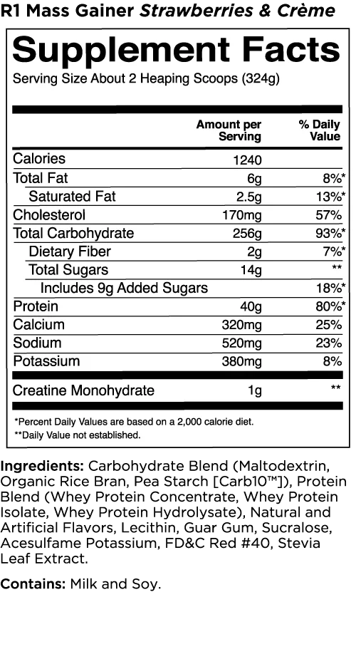 R1 Mass Gainer