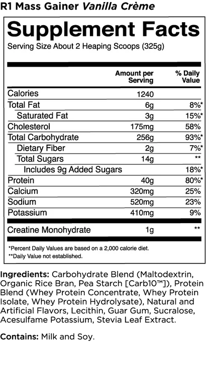 R1 Mass Gainer