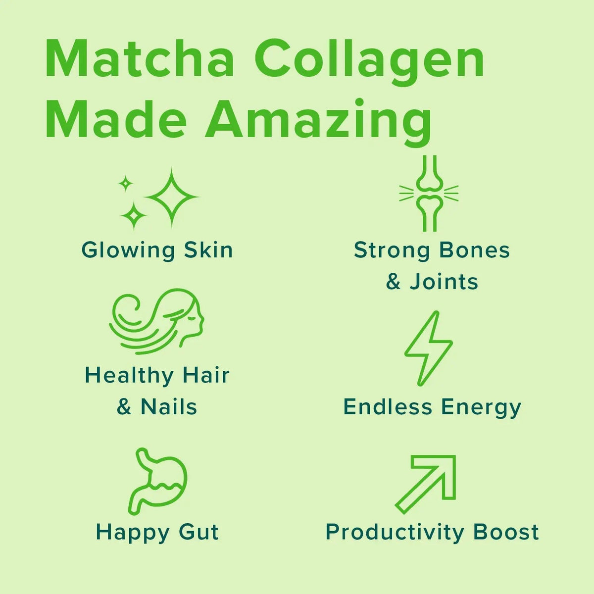 Matcha Collagen Peptides Powder