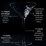 Vortex Martini Glass