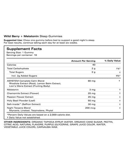 Sleep Gummies + Melatonin
