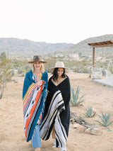 Black Baja Mexican Blanket by Laguna Beach Textile Company