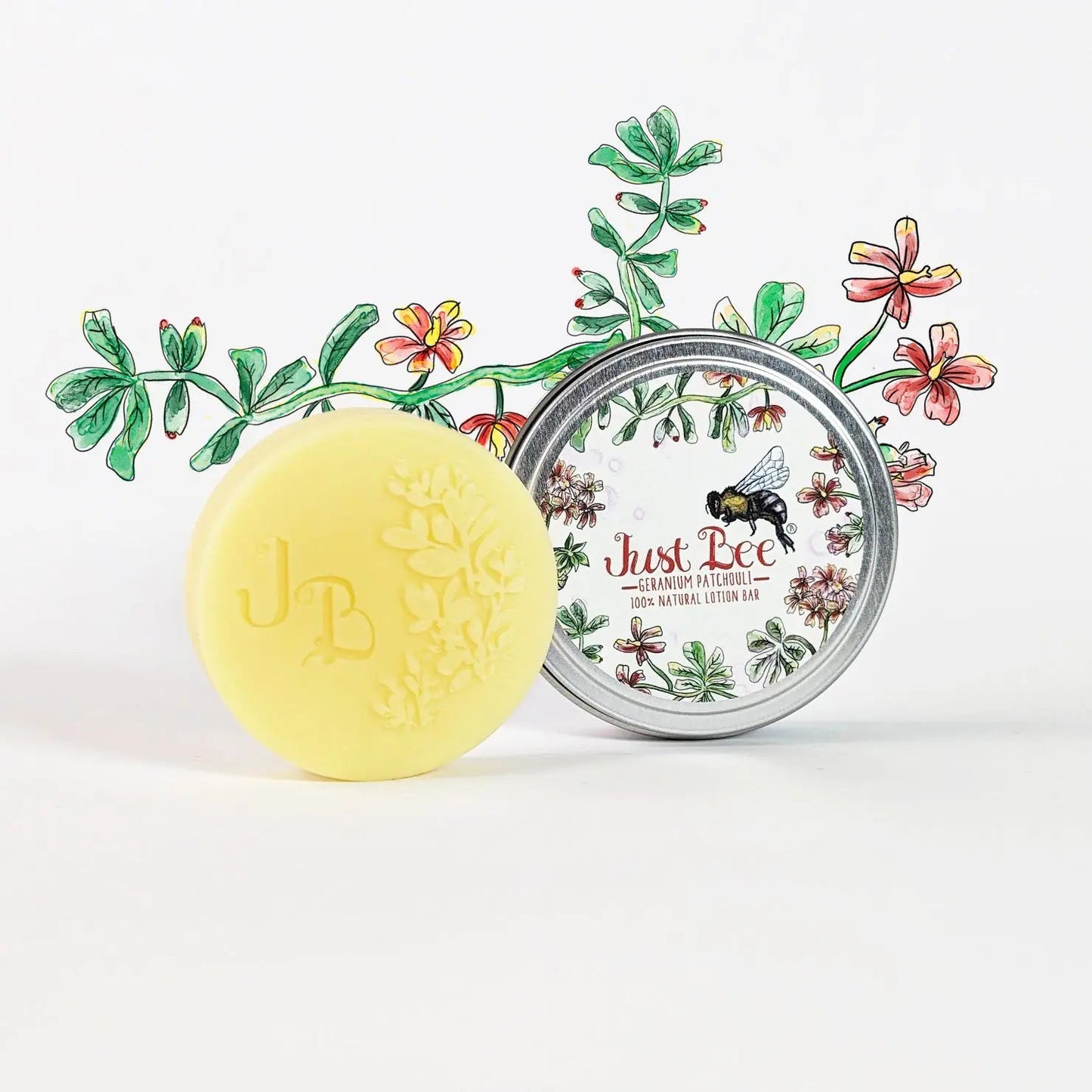 Patchouli Geranium - 100% Natural Lotion Bar